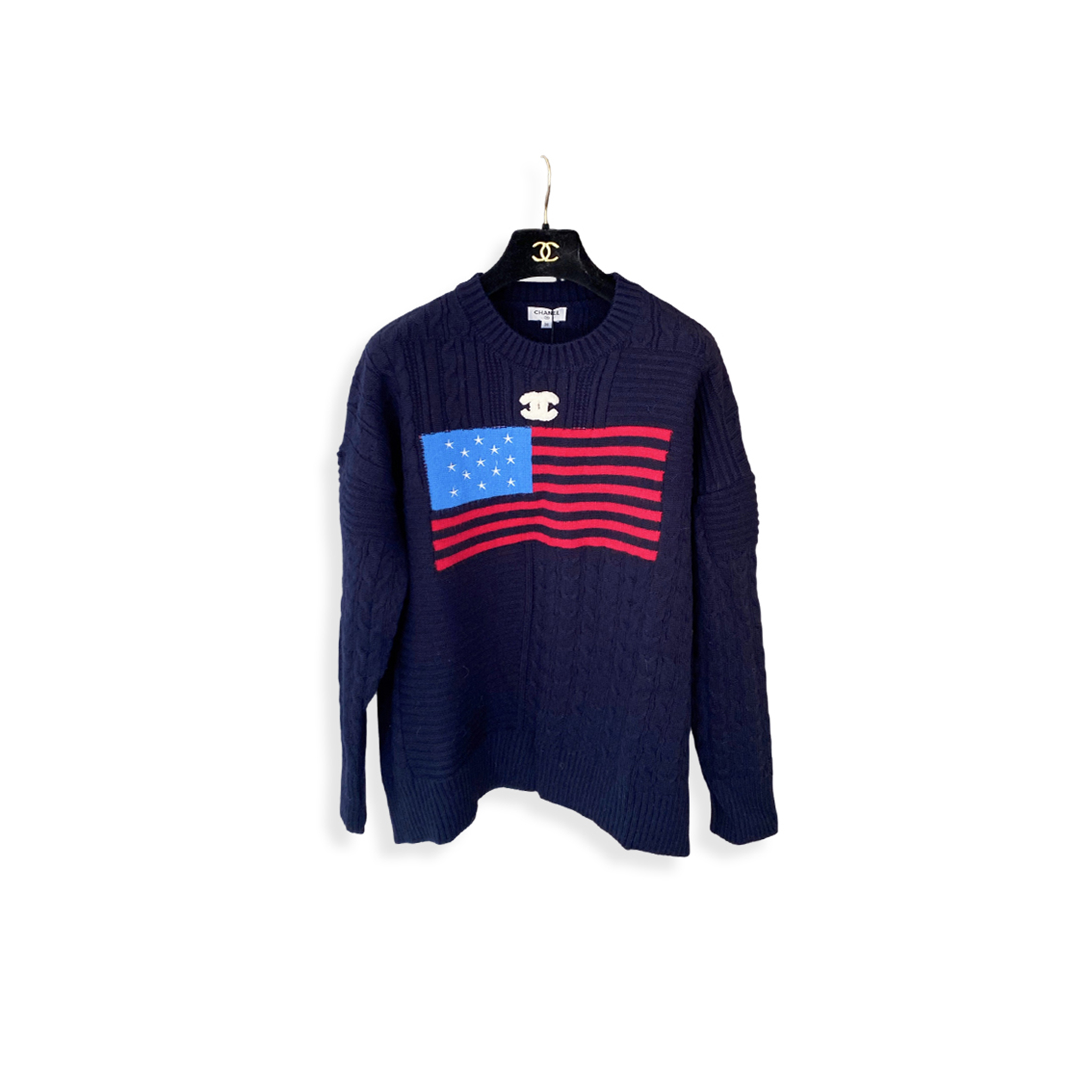 Ch**el pullover sweater in cream